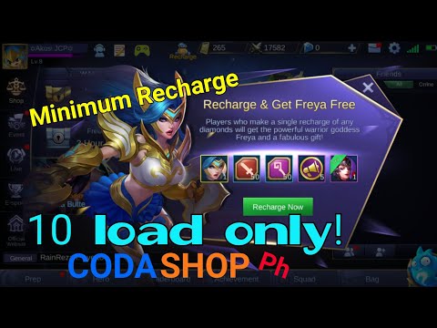 How to recharge and get freya for 10 load | Mobile Legends (For Android & iOS account) How to recharge and get freya for 10 load | Mobile Legends (For Android & iOS account)