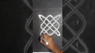 Kalais Kaivannamm|| 3×3 Dot Kolam|| Simple Sikku Kolam