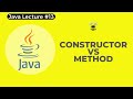 Difference Between Constructor and Method | Java Tutorial for Beginners | Tech Wizard