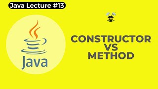 Difference Between Constructor and Method | Java Tutorial for Beginners | Tech Wizard