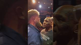 Mike Tyson and Jake Paul FACEOFF! 🤯 #miketyson #jakepaul #boxing #shorts