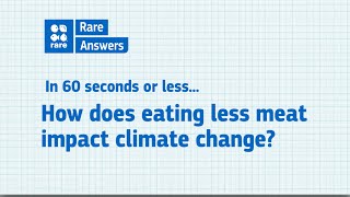 How does eating less meat impact climate change?