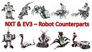 My Lego Mindstorms creations | NXT and EV3 Robot counterparts | #stemeducation #lego