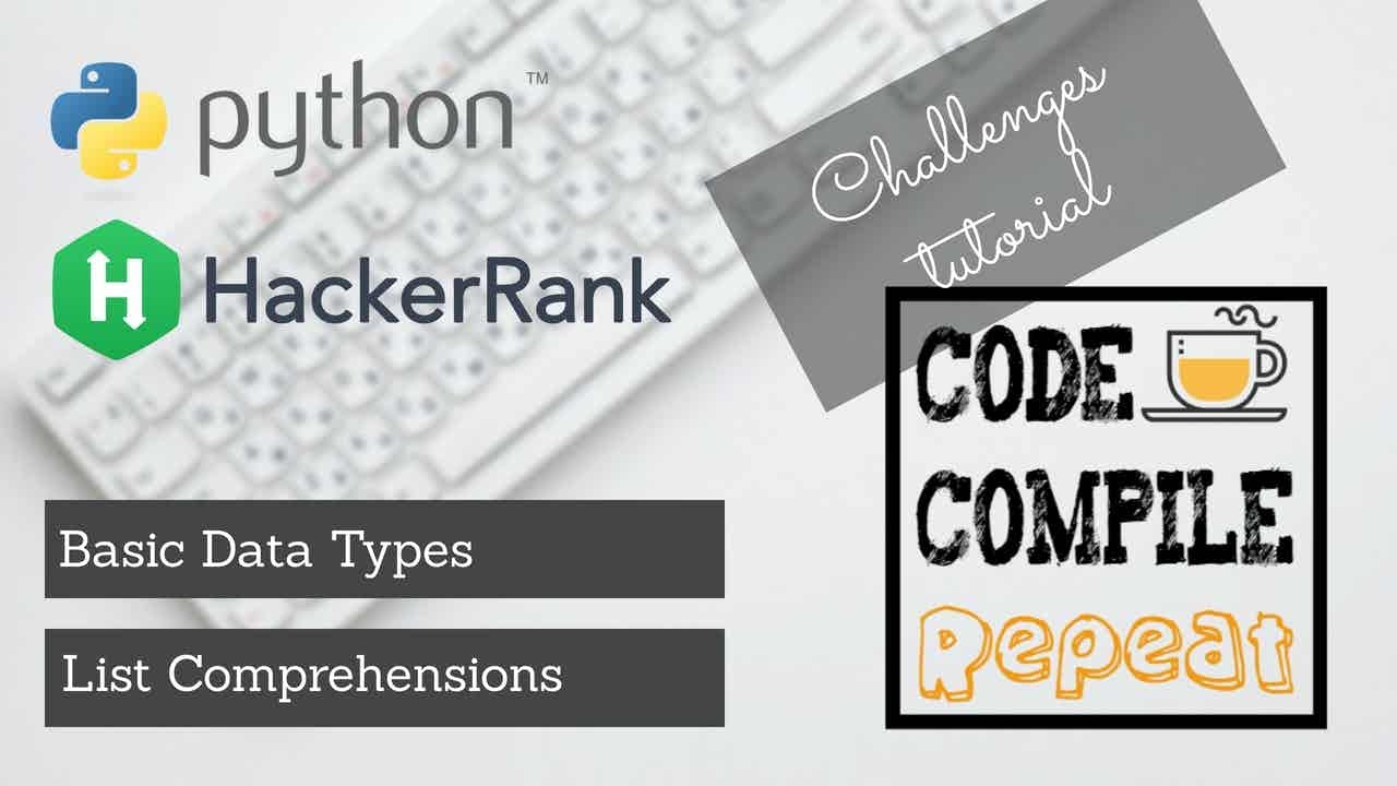Python List Comprehension Hackerrank Solution Youtube