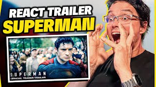 REACT SUPERMAN | TRAILER TEASER OFICIAL - ESTOU IMPRESSIONADO! #einerd