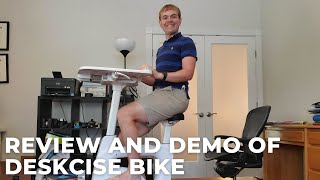 Review and Demo of Flexispot Deskcise Exercise Bike + Desk