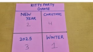 KITTY PARTY GAMES/CHRISTMAS GAMES/NEW YEAR GAMES/COUPLE GAMES/BIRTHDAY GAMES/LADIES KITTY GAMES