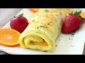 Ham & Cheese Omelet Roll - Butter With A Side of Bread