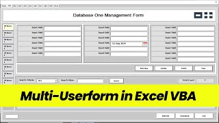 Multi-Database Management in Excel Advanced VBA Multi-UserForms