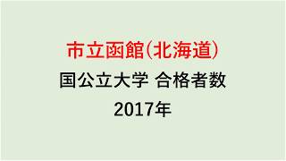 市立函館高校　大学合格者数　2017～2014年【グラフでわかる】