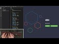 ASMR Programming - Simple Animated HTML 404 Page - No Talking
