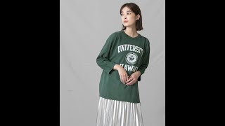 【シルエット】ＵＮＩＶＥＲＳＩＴＹ７分袖カットソー