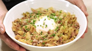 Cabbage tuna rice bowl-Easy and heathy! Cabbage Recipe