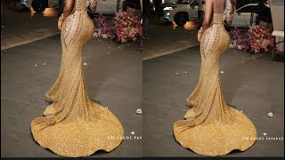 How to sew a mermaid dress with a train/godjet