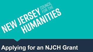 Applying for a NJCH Grant