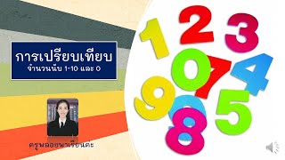 2)การเปรียบเทียบจำนวนนับ 1-10 และ 0 #ครูพลอยพาเรียนค่ะ