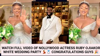 NOLLYWOOD ACTRESS RUBY OJIAKOR WHITE WEDDING PARTY 💍🎉💃