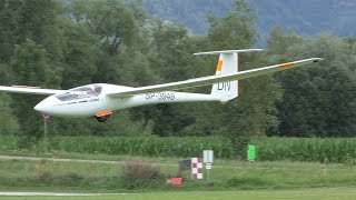 Schleicher ASW 19 landing at Airfield Kapfenberg | SP-3946