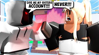 Someone HACKED My LITTLE SISTERS Account.. (Roblox Bedwars)
