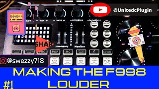 HOW TO MAKE THE F998 SOUND CARD/MIXER WORK LOUDER