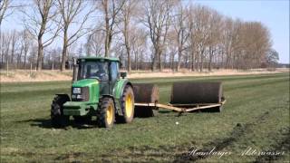 John Deere 6620 beim Wiesen walzen 2016 15 Hackter 4K