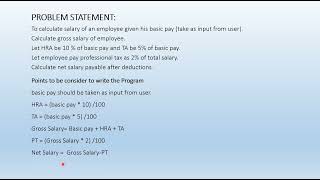 Python Program to Calculate Net Salary of Employee