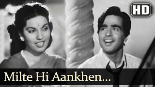 Milte Hi Aankhen (HD) - Babul Songs - Dilip Kumar - Nargis - Talat Mahmood - Filmigaane