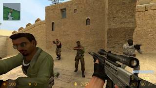 Counter-Strike Source: Gameplay Making Headshots With Command, Terrorist Forces