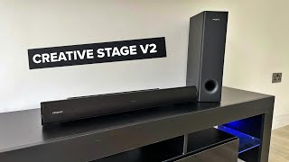 My Creative Stage V2 Soundbar \u0026 Bluetooth Audio Setup!