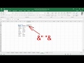 How to Join Data from Multiple Cells in Excel