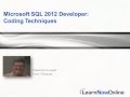 Trailer for SQL 2012 Developer tutorial: 