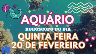 ♒ AQUÁRIO, CUIDADO 😱 VAI ACONTECER QUINTA FEIRA 20 DE FEVEREIRO DE 2025!