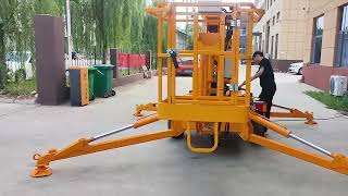 TUHE Hydraulic towable articulated telescopic boom lift