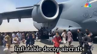 Inflatable decoy aircraft