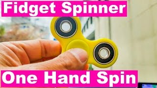 Fidget Spinner | How To One Hand Spin | 4K| ハンドスピナー片手の回し方