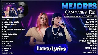 Peso Pluma X Karol G Grandes éxitos Mix 2023 | Las Mejores Canciones 2023 - Lo Mas Sonado (Letra)