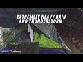 Extremely Heavy Rain and Thunderstorm, Camping Adventure Malaysia. Family Camping