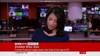 BBC News - Doddie Weir's Death Announcement (26-11-2022)