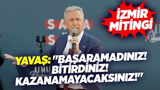 Mansur Yavaş: "Başaramadınız! Bitirdiniz! Kazanamayacaksınız!" | Millet Buluşması İzmir | KRT Haber