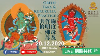 《Green Tara Mantra \u0026 Kurukulle》 🕉📿  綠度母及作明佛母 - Online Chanting Practice StayHome🏠💚❤️ 20-12-2020