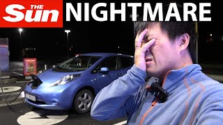 Driving 2013 Nissan Leaf 24 kWh to Geilo part 1