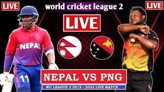 🔴 LIVE :  NEP VS PNG 2ND ODI LIVE | NEPAL VS PAPUWA NEW GUINEA WORLD CRICKET LEAGUE 2 LIVE SCORE
