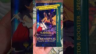 One pack, One Ring! That was easy. #magicthegathering #lotr #magic #unboxing #commander