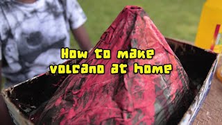 How to make volcano at home