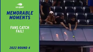 Fans FAIL to Catch the Ball | 2022 US Open