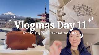 Vlogmas Day 11: At the office and Journal with me Hobonichi #journalwithme #vlogmas #vlogmas2024