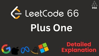 Plus One 🔥 | LeetCode 66 | Easy Array Problem