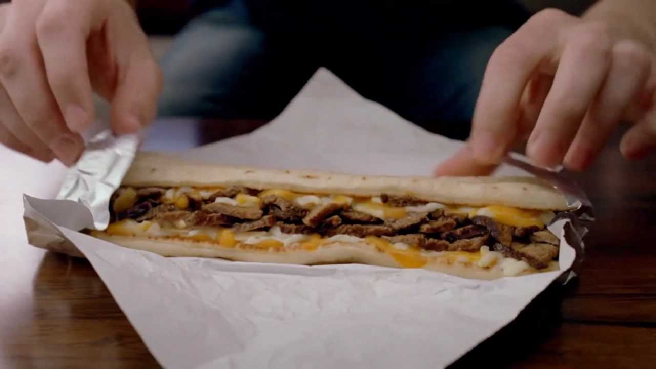 Taco Bell's New! Triple Steak Stack - YouTube