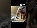 rabbit rescue 🥺 elephant helped animals aistory story animalshorts viralvideo viralshorts ai