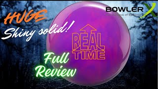 A super strong shiny solid cover bowling ball | Real Time by ebonite | Full review